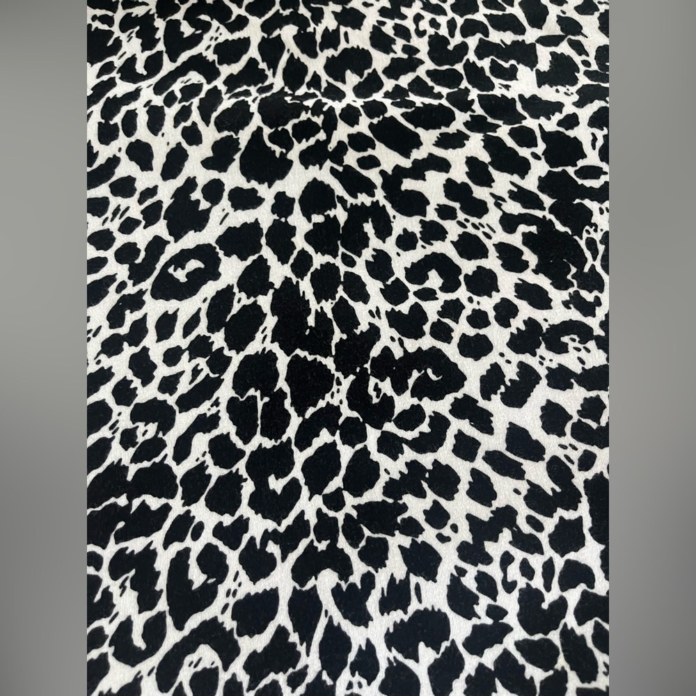 Jones New York Signature Stylish Black and White Leopard Print Women's Top 2X - Picture 8 of 13